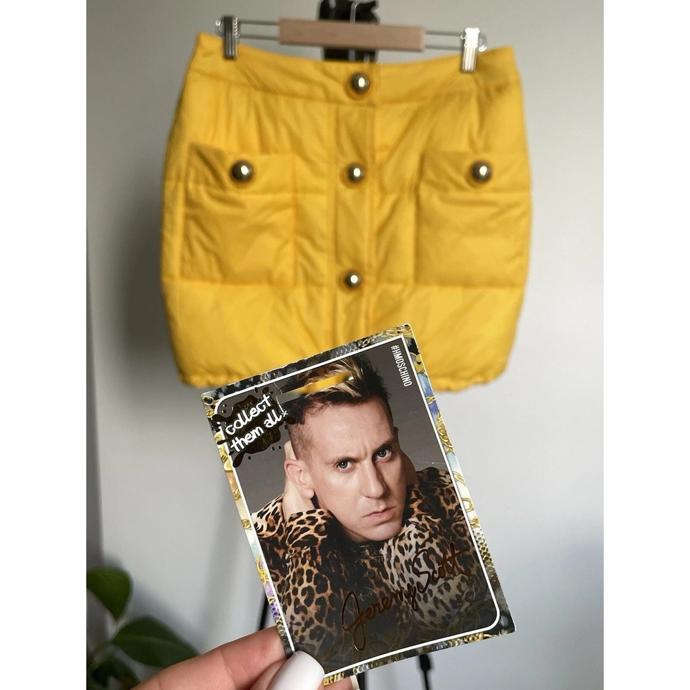 Moschino H&M by Jeremy Scott‎ Yellow Puffy Skirt EU 38/US 6 A2 - Picture 4 of 12
